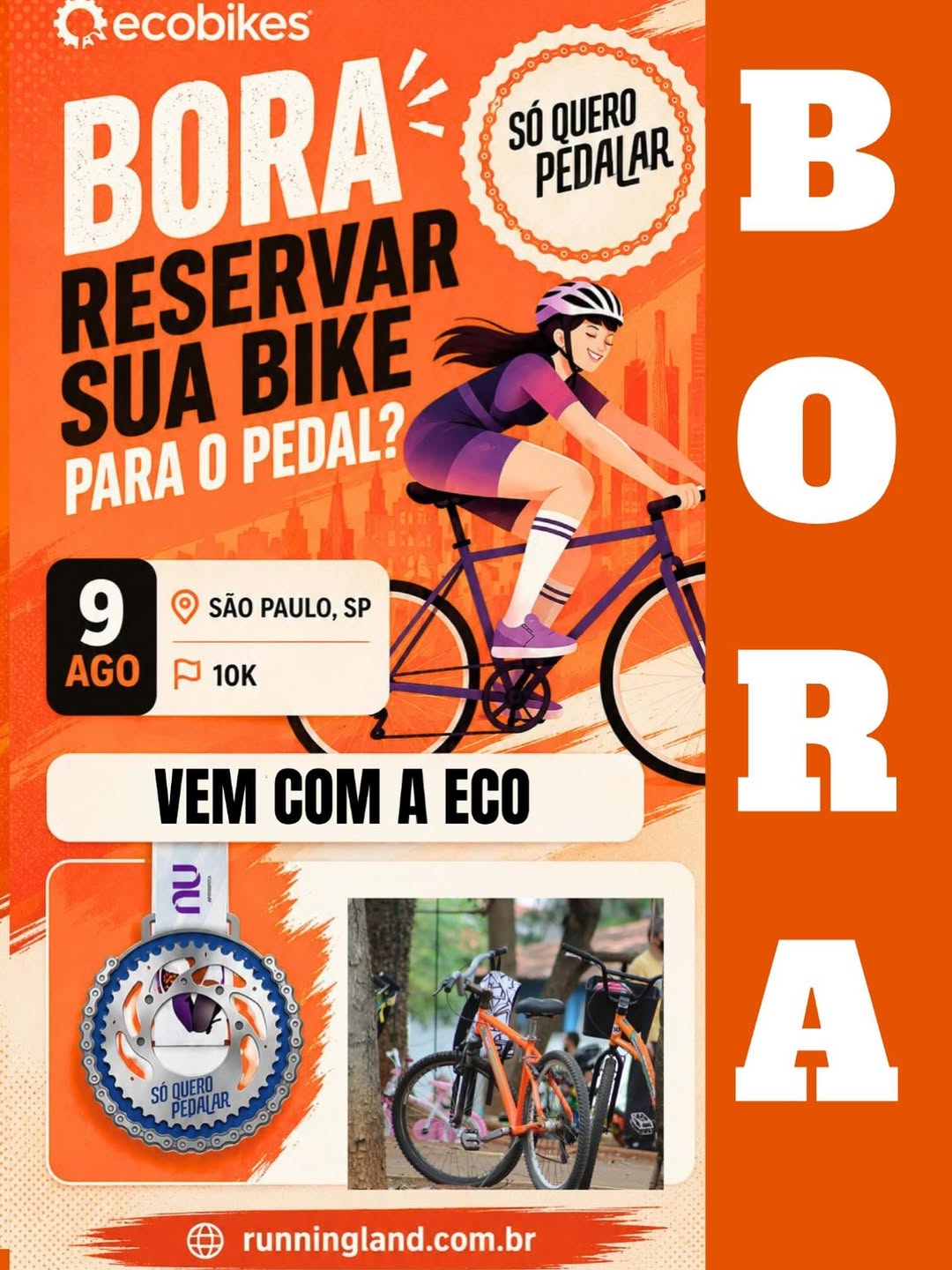 Pedal de 10km — Parque das Bicicletas, Moema, São Paulo