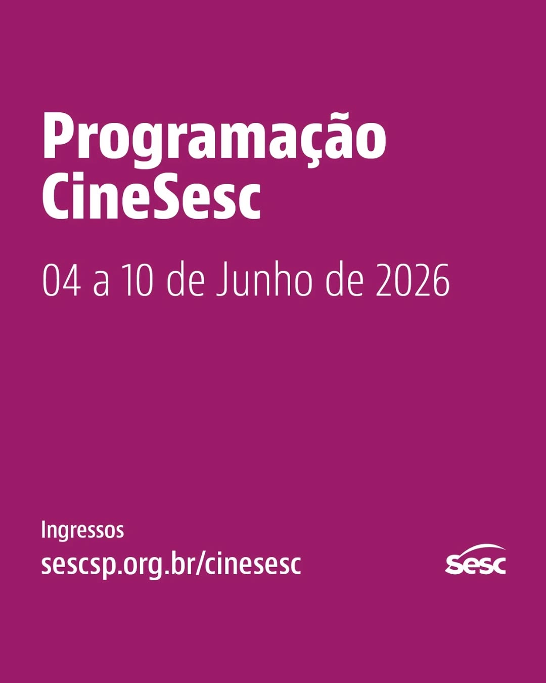 Natal Amargo — Cine SESC, Bela Vista, São Paulo