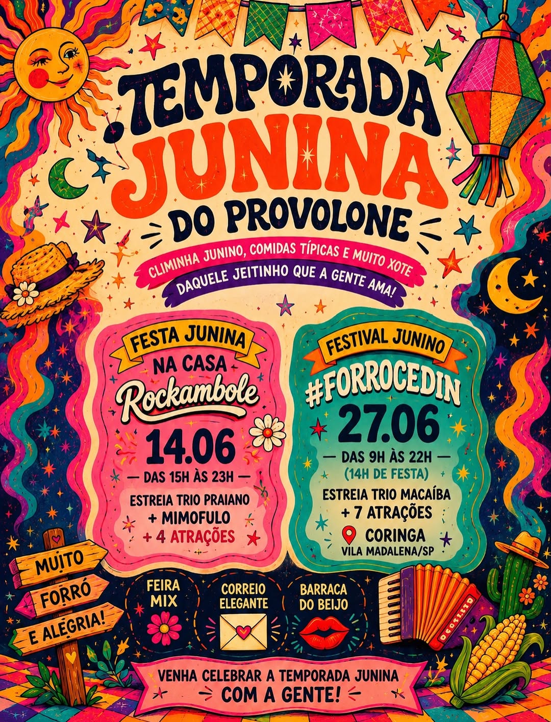 FESTIVAL JUNINO #FORROCEDIN — Forró do Provolone, Pinheiros, São Paulo