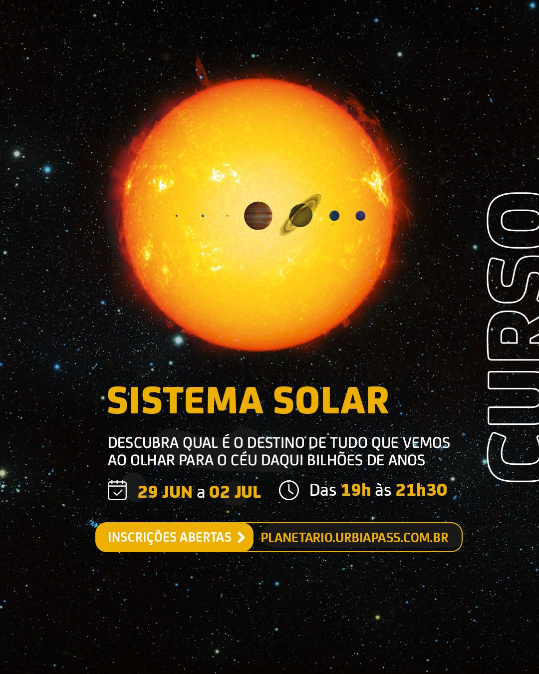 Curso: Desvendando o Sistema Solar — Planetário do Ibirapuera, Vila Mariana, São Paulo
