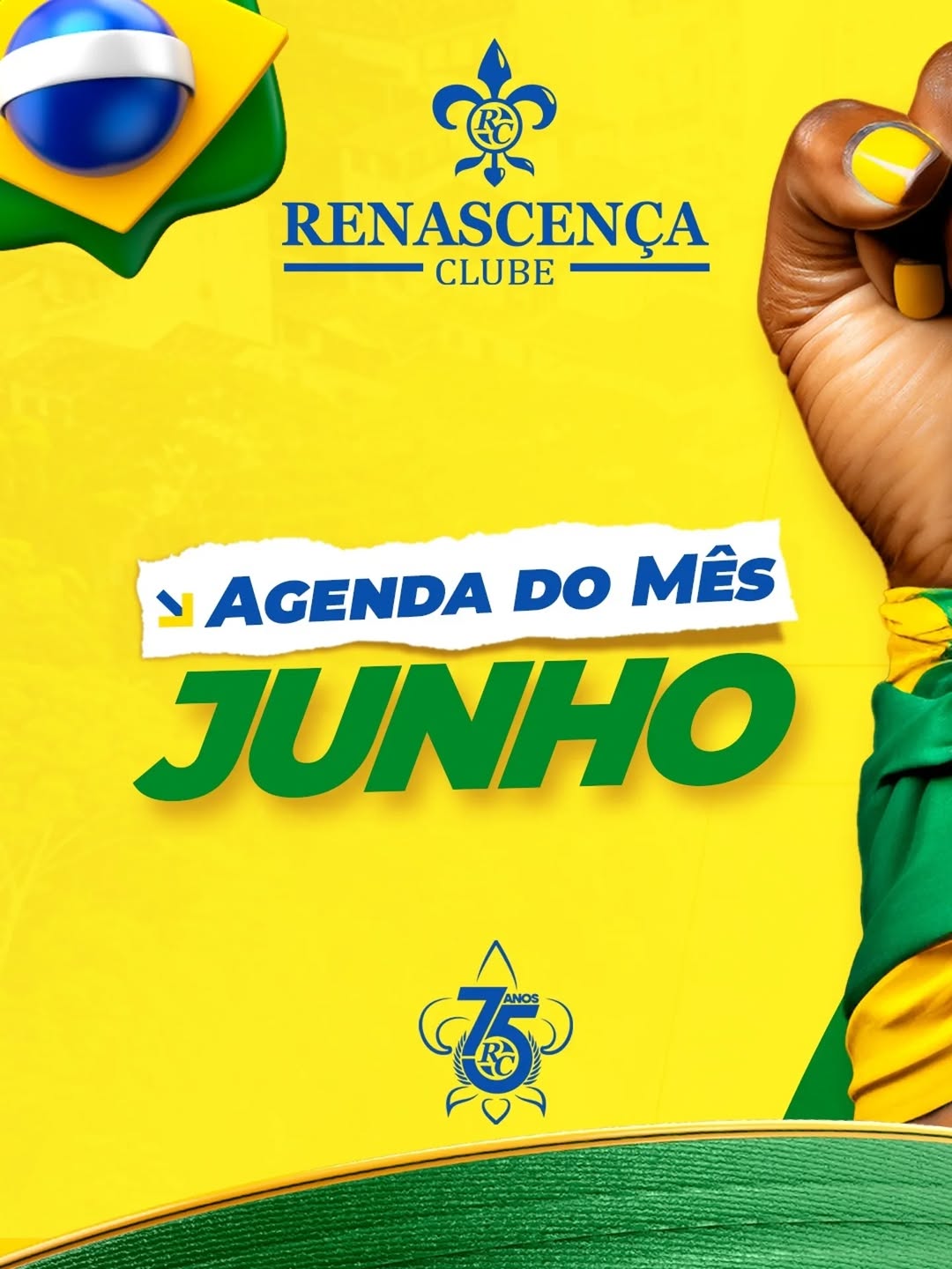 Programação de Junho no Renascença Clube — Renascença Clube, Andaraí, Rio de Janeiro