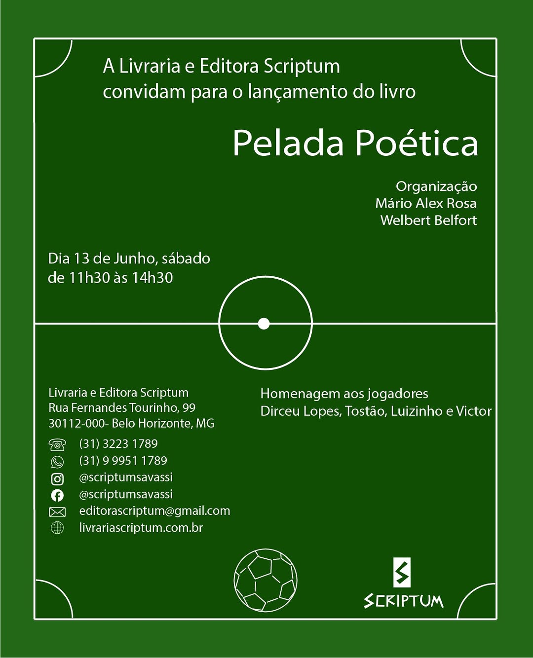 Lançamento: Pelada Poética