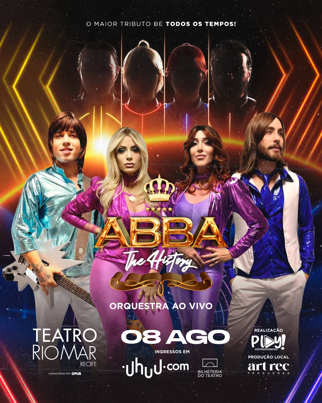 ABBA The History — Teatro RioMar Recife, Recife