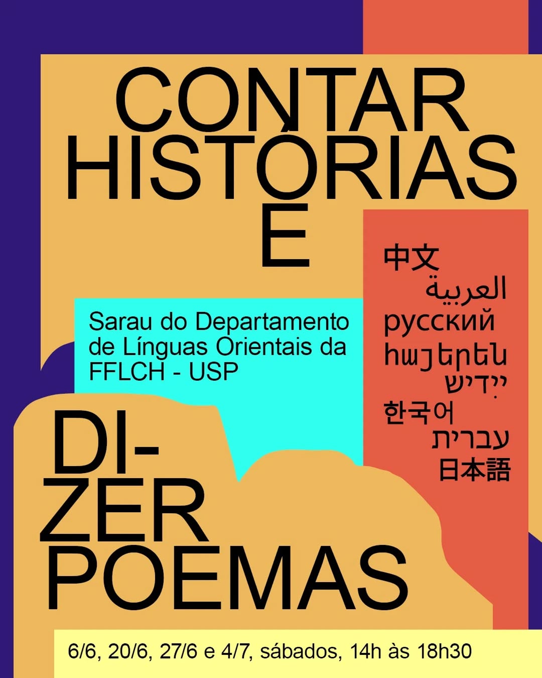 Muitas línguas, um sarau! — Casa do Povo, Bom Retiro, São Paulo