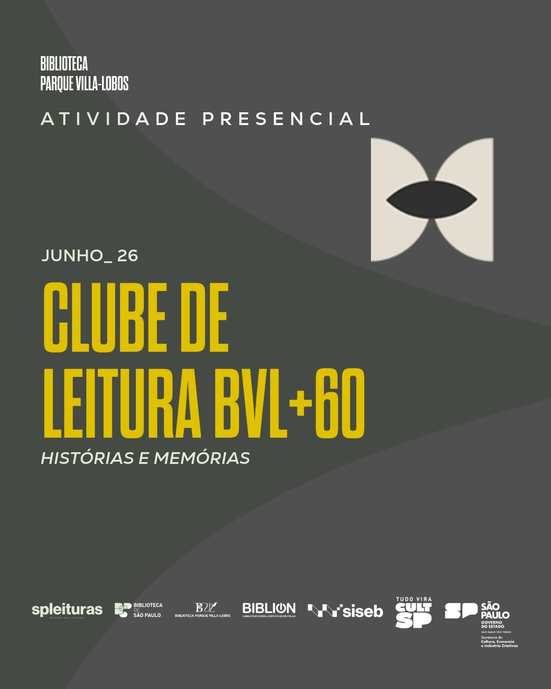 Clube de leitura BVL+60 — Biblioteca Parque Villa-Lobos, Alto de Pinheiros, São Paulo