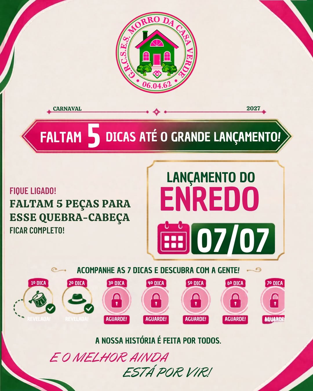 Lançamento oficial do enredo