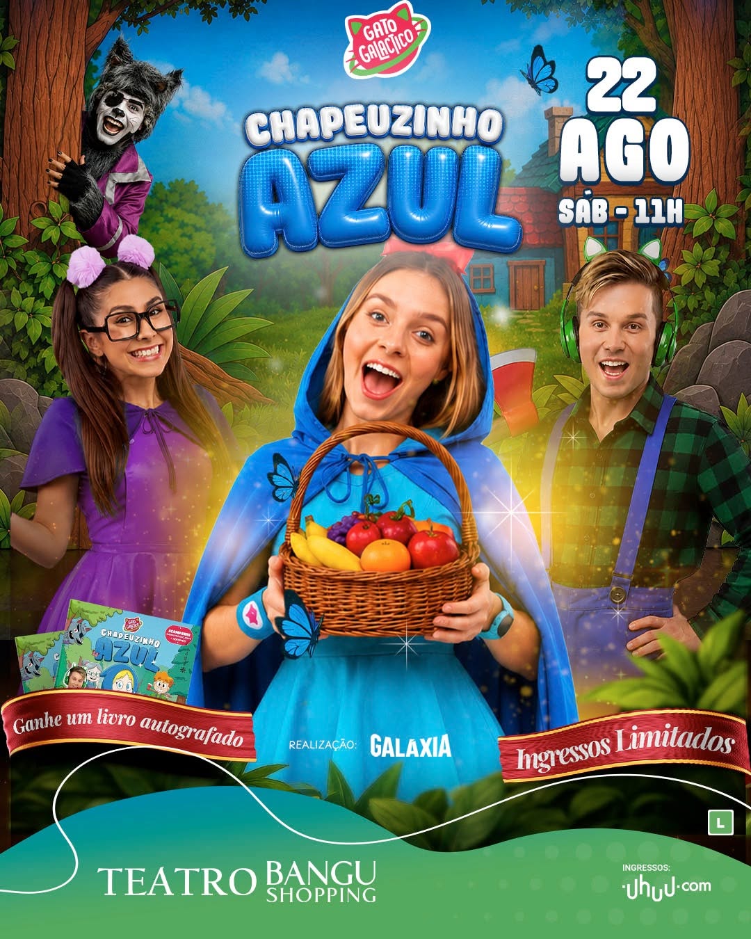 Gato Galáctico: Chapeuzinho Azul — Teatro Bangu Shopping, Rio de Janeiro