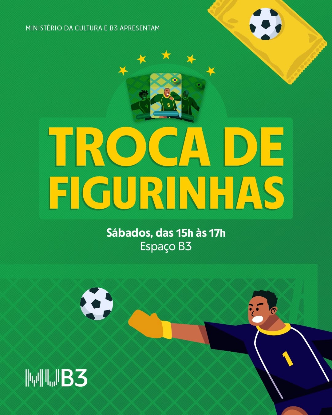 Troca de Figurinhas no MUB3 — MUB3 - Museu da Bolsa do Brasil, Sé, São Paulo