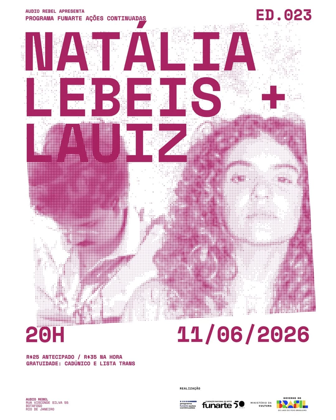Encontro Especial na Áudio Rebel: Natália Lebeis + Lauiz