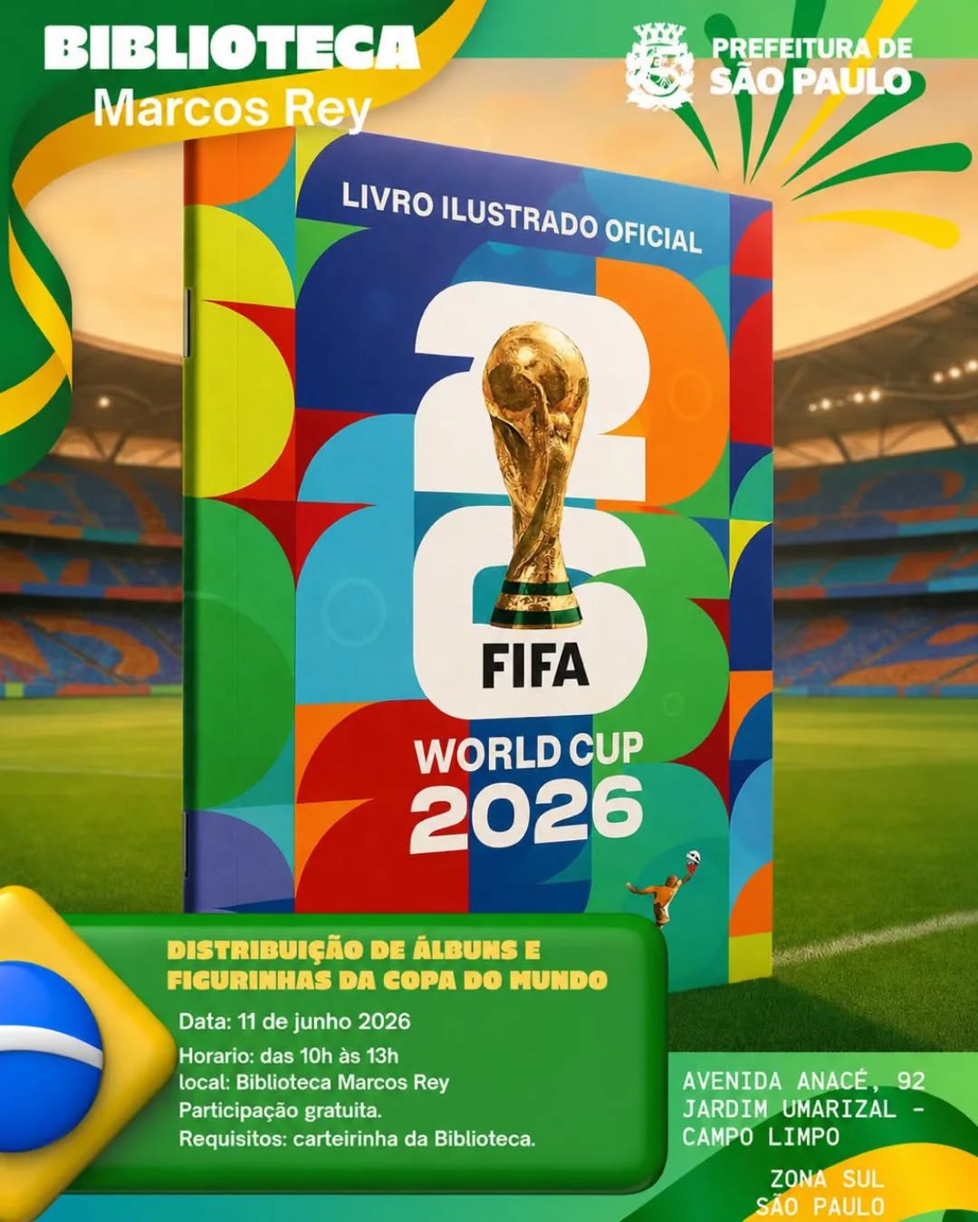 Distribuição de Álbuns e Figurinhas da Copa do Mundo