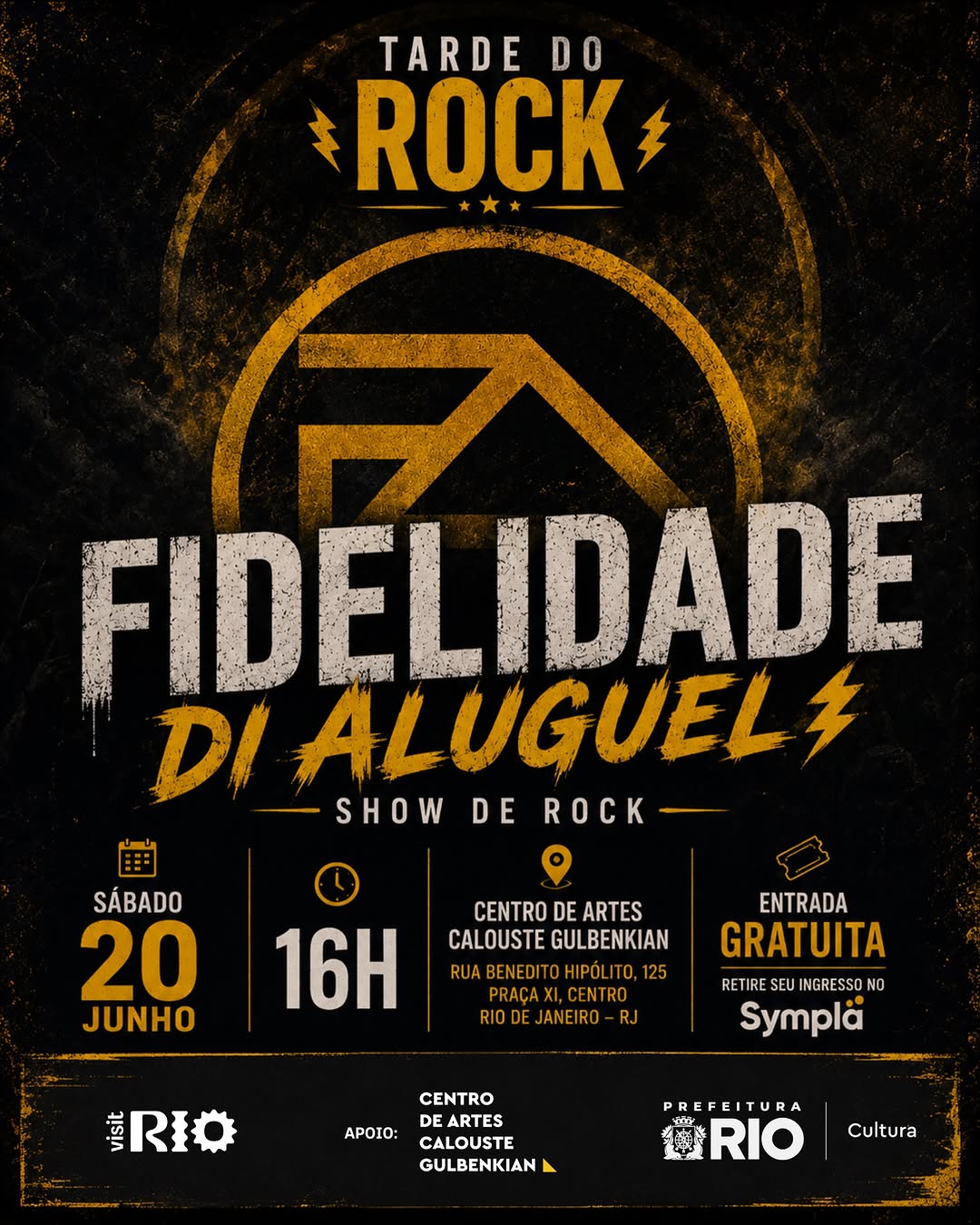 Banda Fidelidade di Aluguel - Rock Nacional Autoral — Centro de Artes Calouste Gulbenkian, Rio de Janeiro