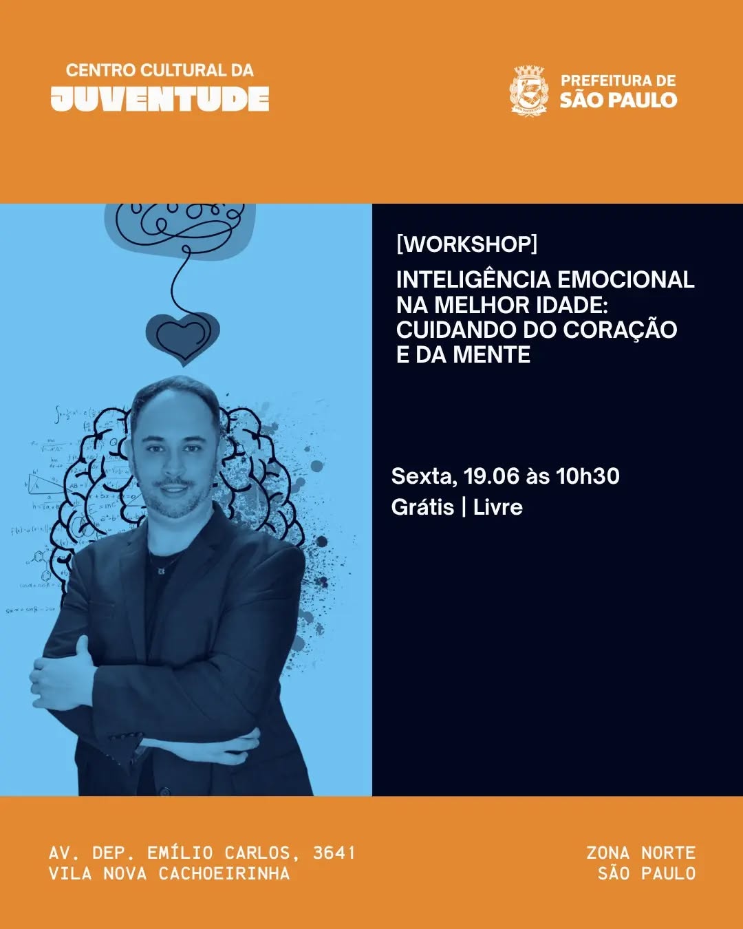 Workshop de Inteligência Emocional para a Terceira Idade — CCJ - Centro Cultural da Juventude, Cachoeirinha, São Paulo