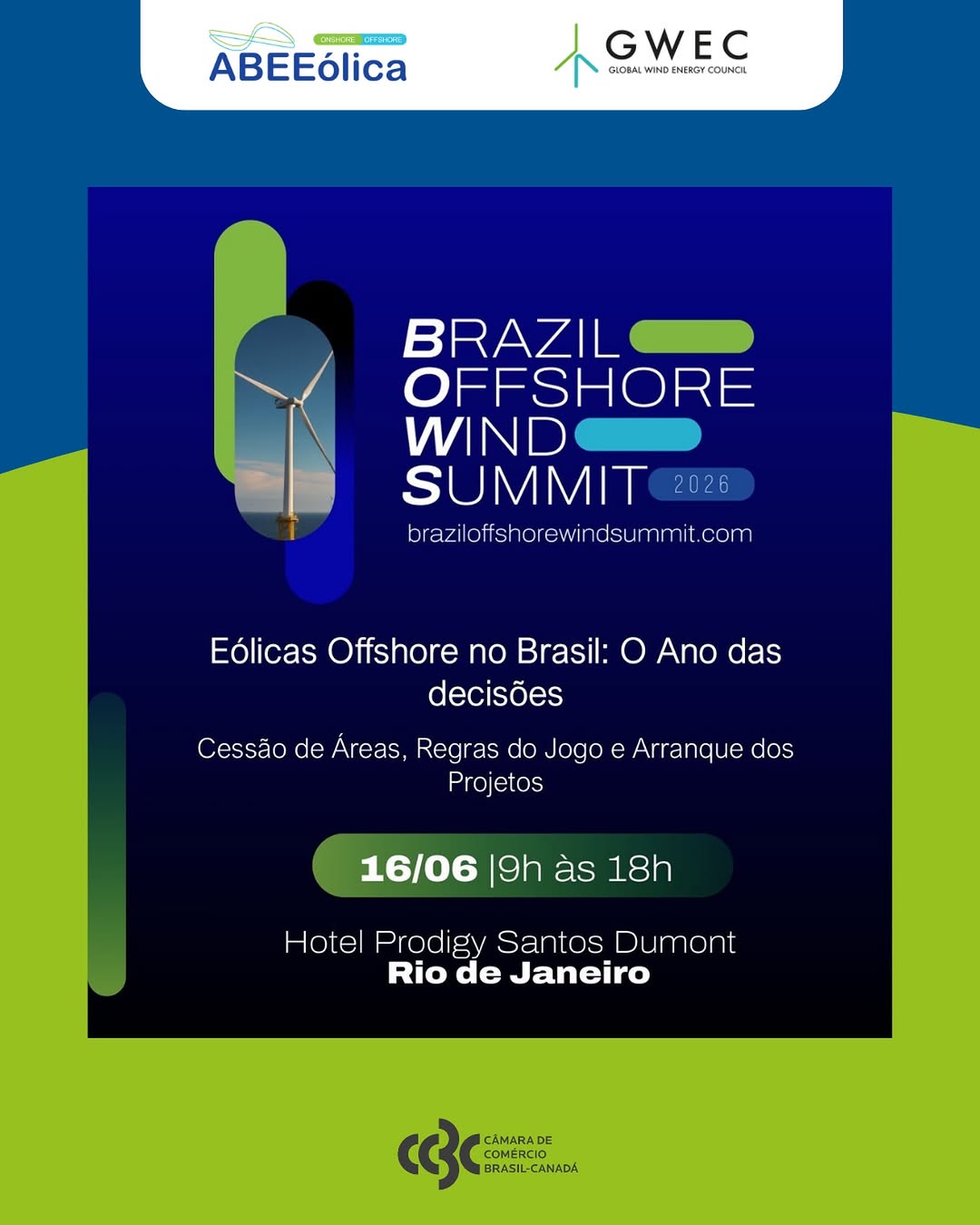 Brazil Offshore Wind Summit 2026 — CCBC - Câmara de Comércio Brasil Canadá, Itaim Bibi, São Paulo