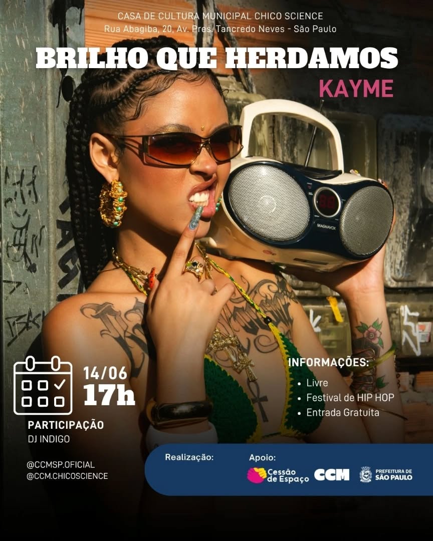 KAYME ao vivo — Casa de Cultura Municipal Chico Science, Jabaquara, São Paulo