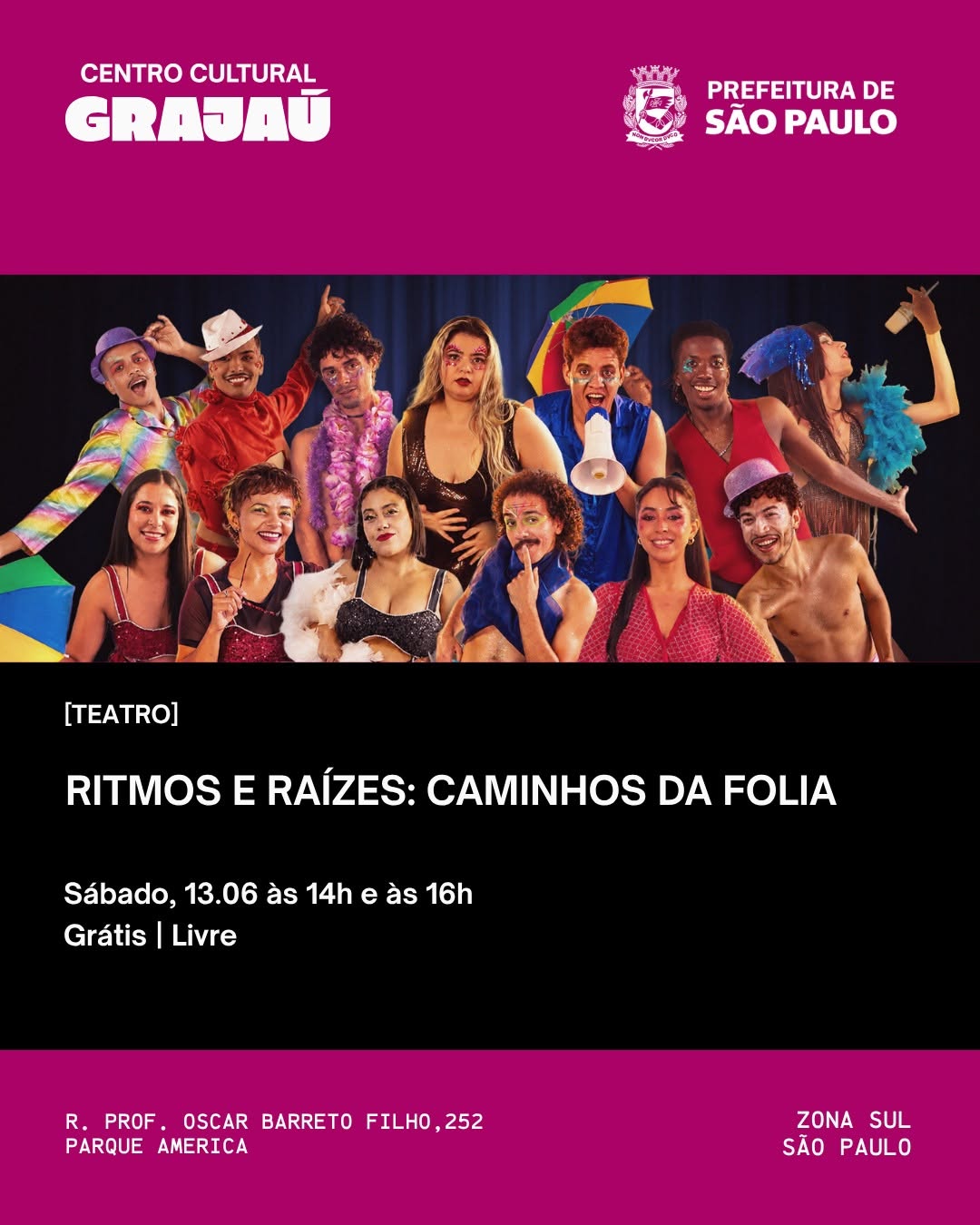 Ritmos e Raízes: Caminhos da Folia — Centro Cultural Grajaú, Grajaú, São Paulo