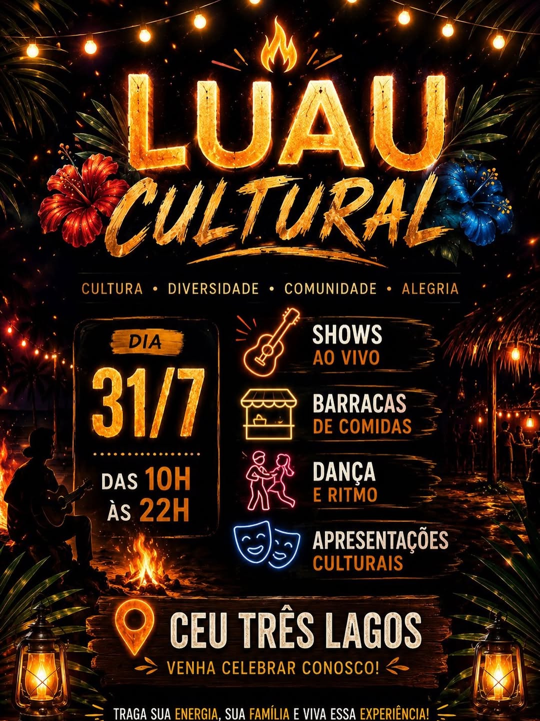 Luau Cultural — CEU Três Lagos, Grajaú, São Paulo