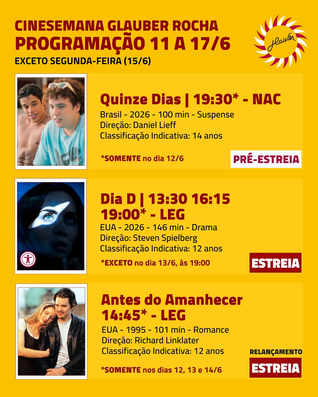 OLHE O MAR — Cine Glauber Rocha, Centro (Praça Castro Alves), Salvador