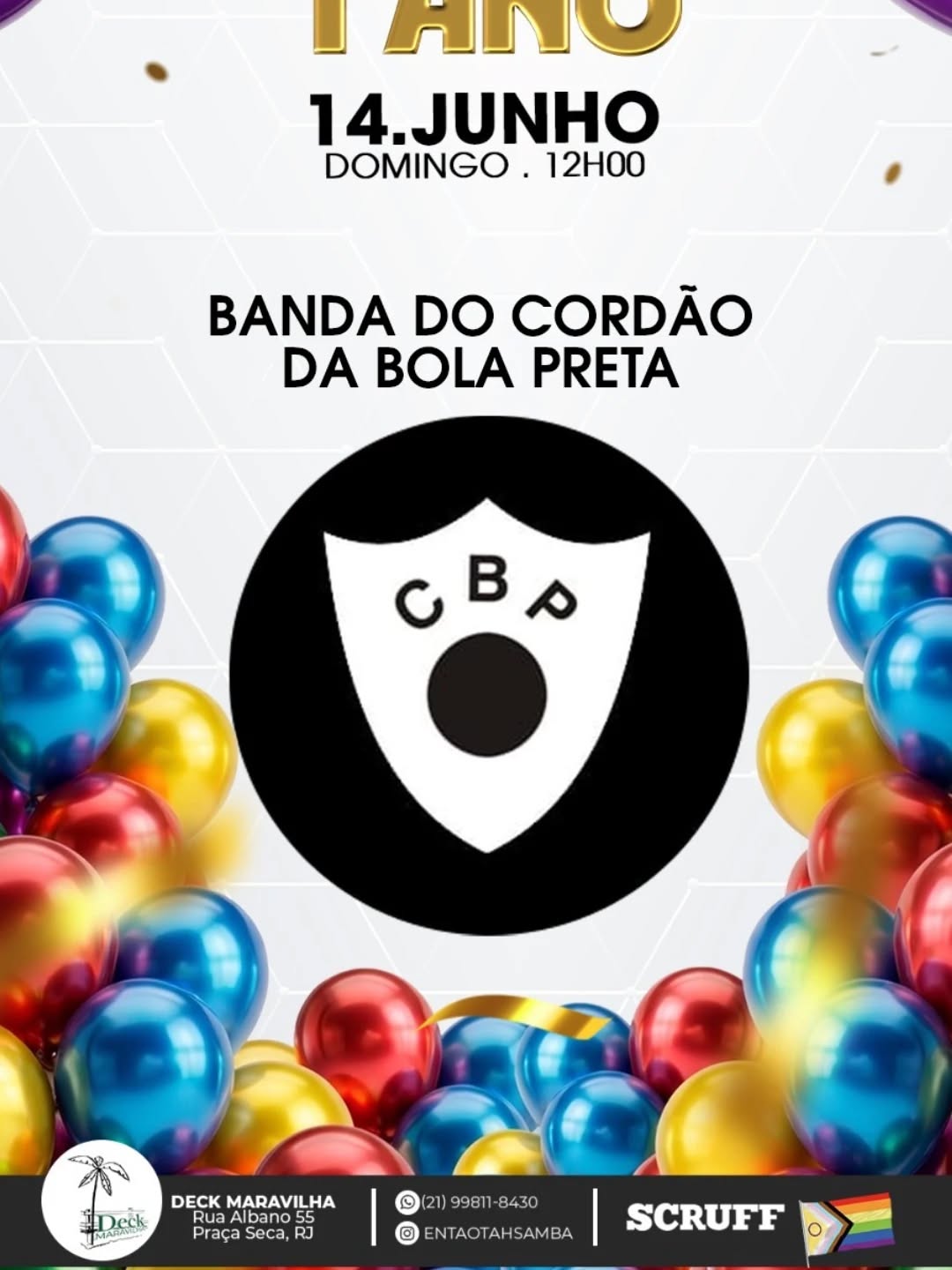 Fechando com Chave de Ouro a Comemoração de 1 Ano de nossa RODA DE SAMBA ENTÃO TAH! — Cordão da Bola Preta, Rio de Janeiro