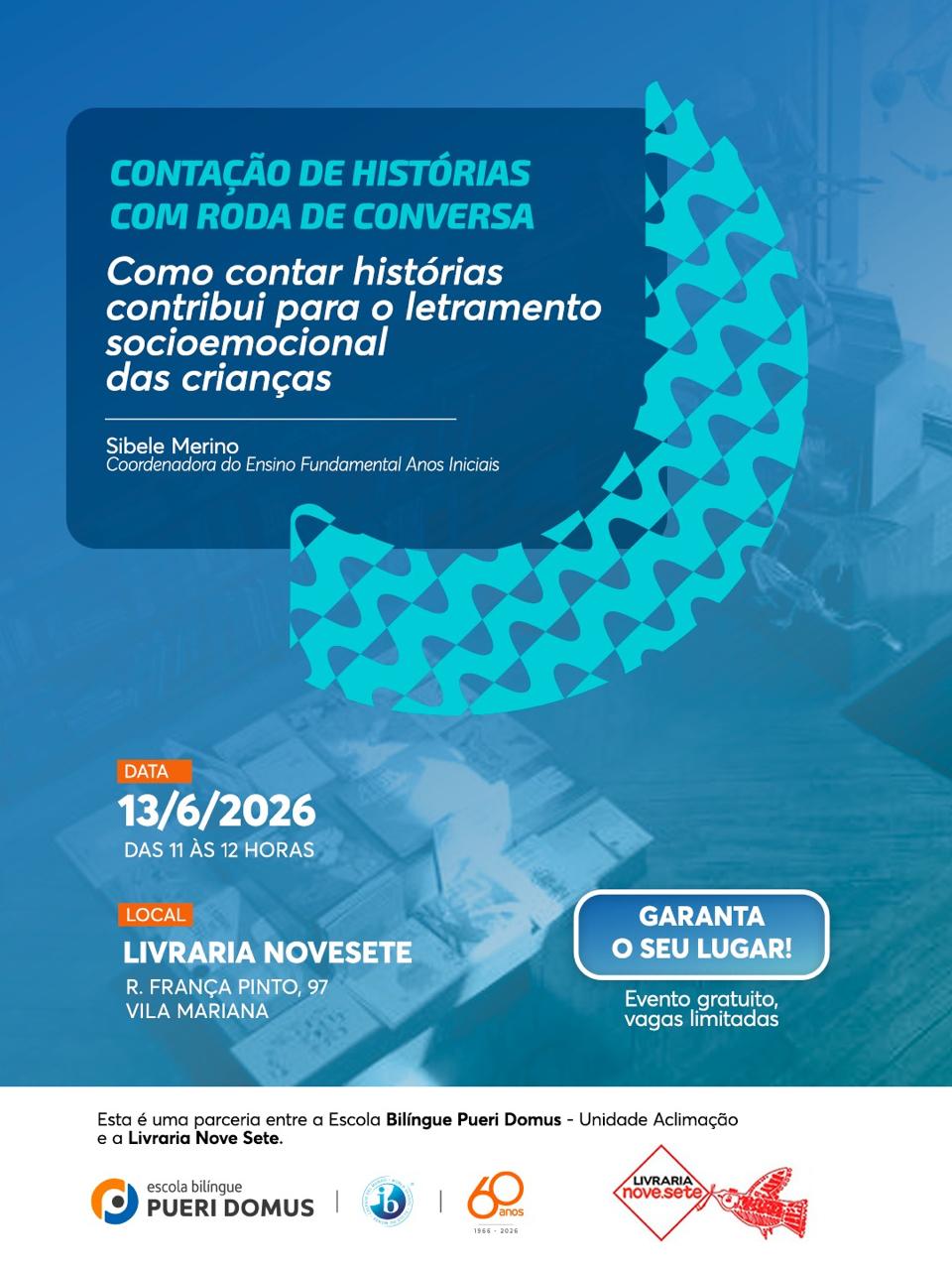 Contação de História: O Reizinho e Ele Mesmo — Livraria NoveSete, Vila Mariana, São Paulo