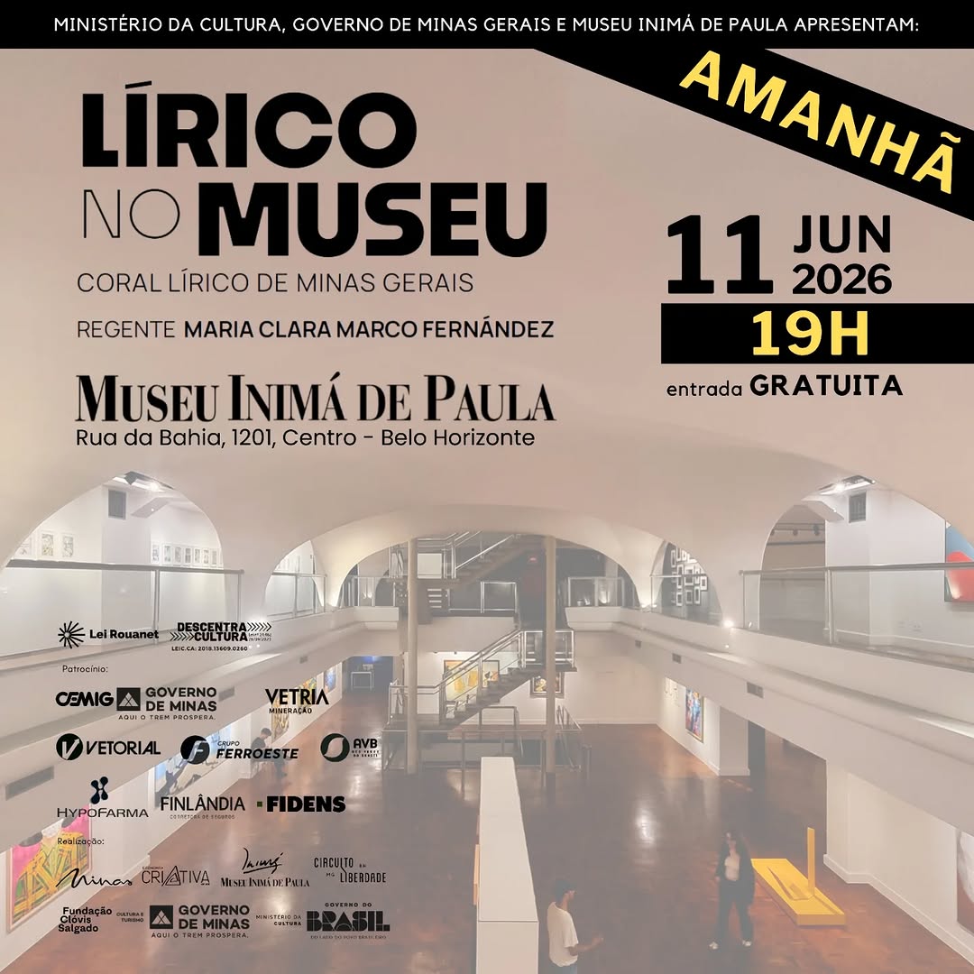 Apresentação do Coral Lírico de Minas Gerais — Museu Inimá de Paula, Centro, Belo Horizonte