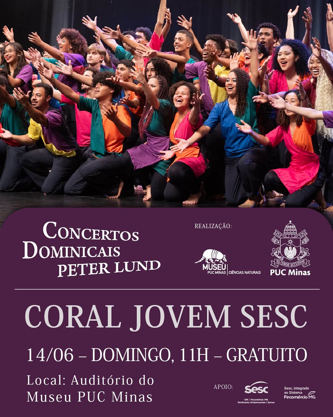 Concertos Dominicais Peter Lund - Coral Jovem Sesc — Museu PUC Minas, Coração Eucarístico, Belo Horizonte