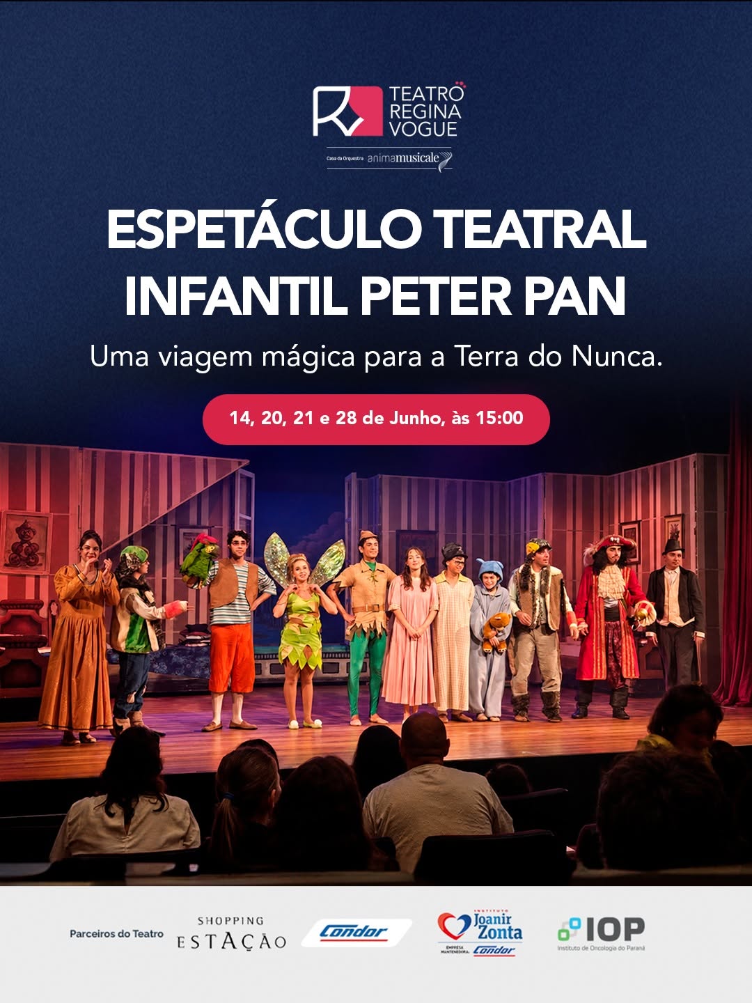 Peter Pan — Teatro Regina Vogue, Rebouças, Curitiba