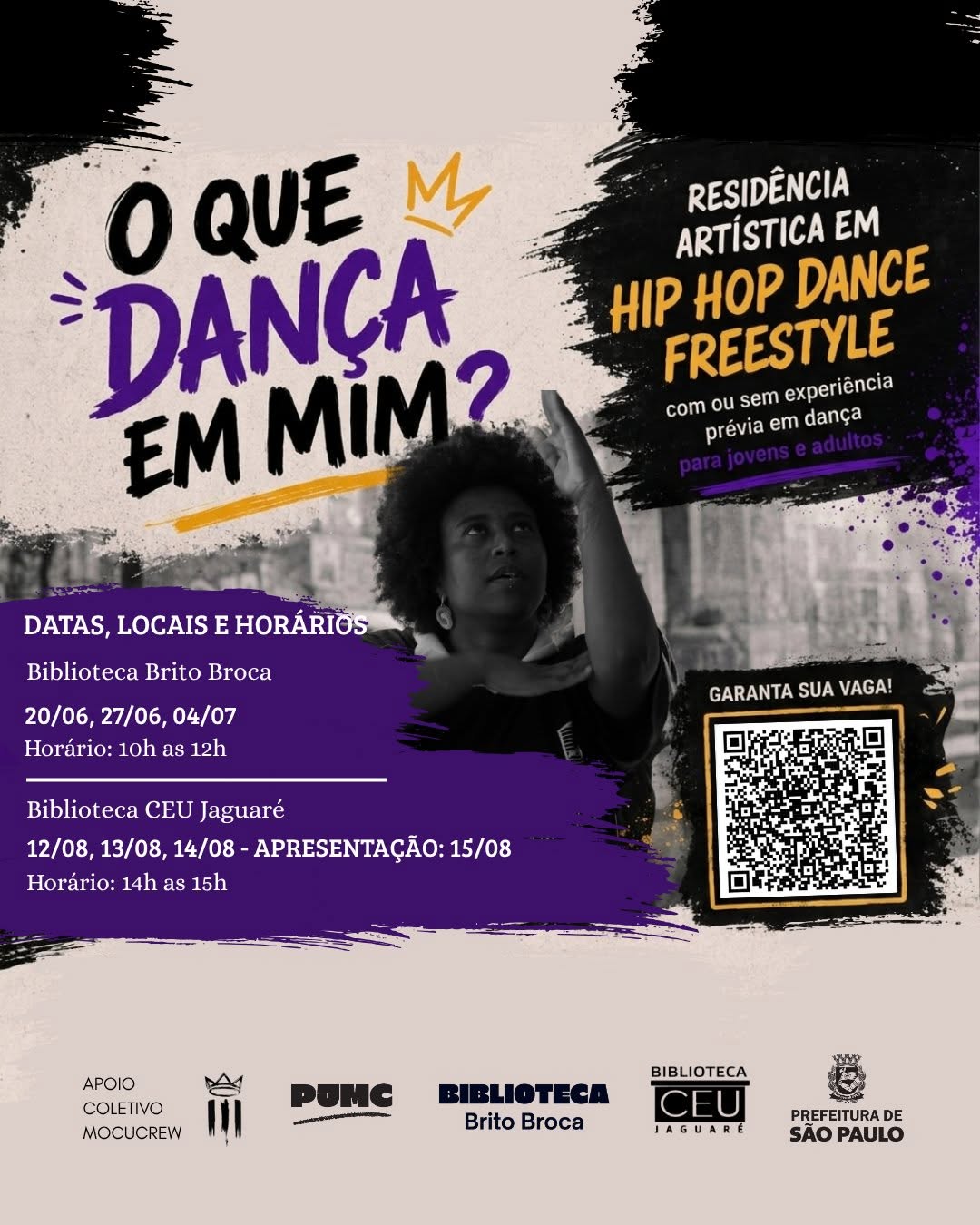 Residência Artística de Hip Hop Dance Freestyle: O que dança em mim?