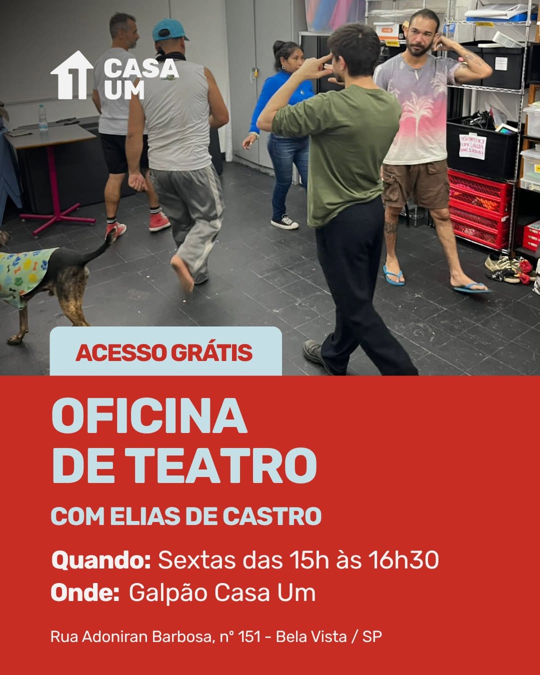 Oficina de Teatro da Casa Um — Casa 1, Bela Vista, São Paulo