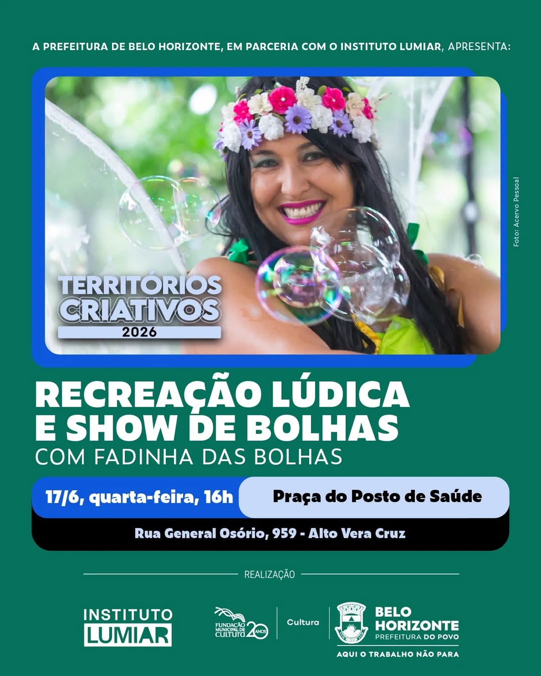 A Fadinha das Bolhas — Centro Cultural Alto Vera Cruz, Alto Vera Cruz, Belo Horizonte