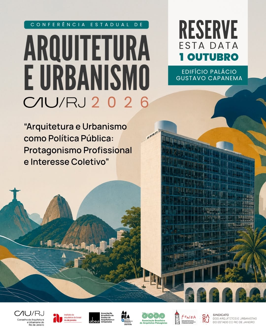 Conferência Estadual de Arquitetura e Urbanismo 2026 — Centro de Arquitetura e Urbanismo do Rio de Janeiro, Rio de Janeiro