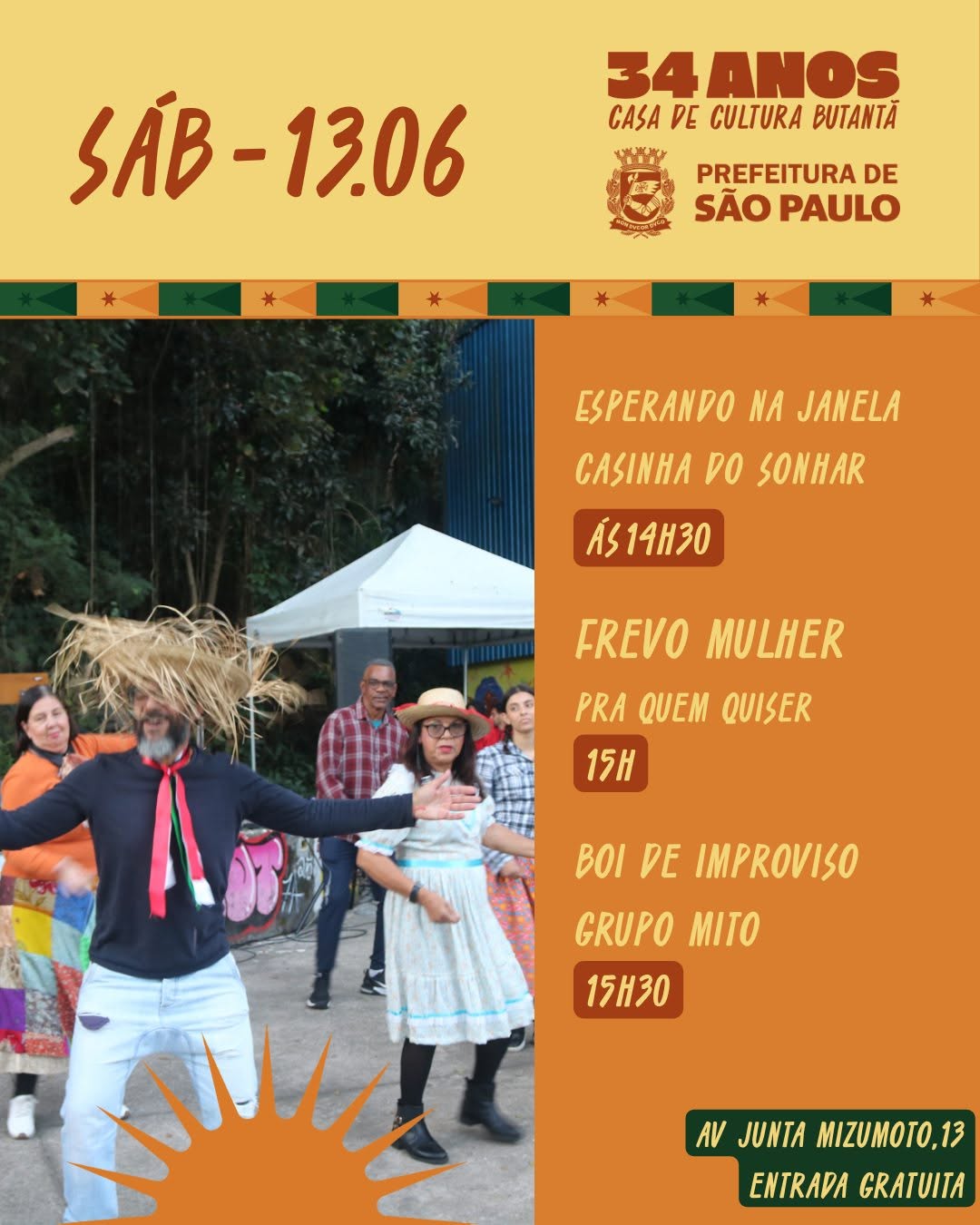 Quadrilha Vem Quem Quer (Tradicional) — Casa de Cultura Municipal Butantã, Butantã, São Paulo