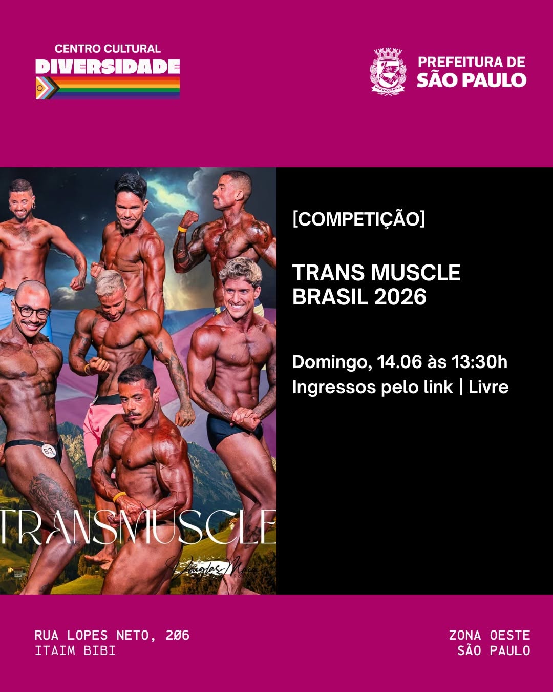 TRANS MUSCLE BRASIL 2026 – CAMPEONATO DE FISICULTURISMO