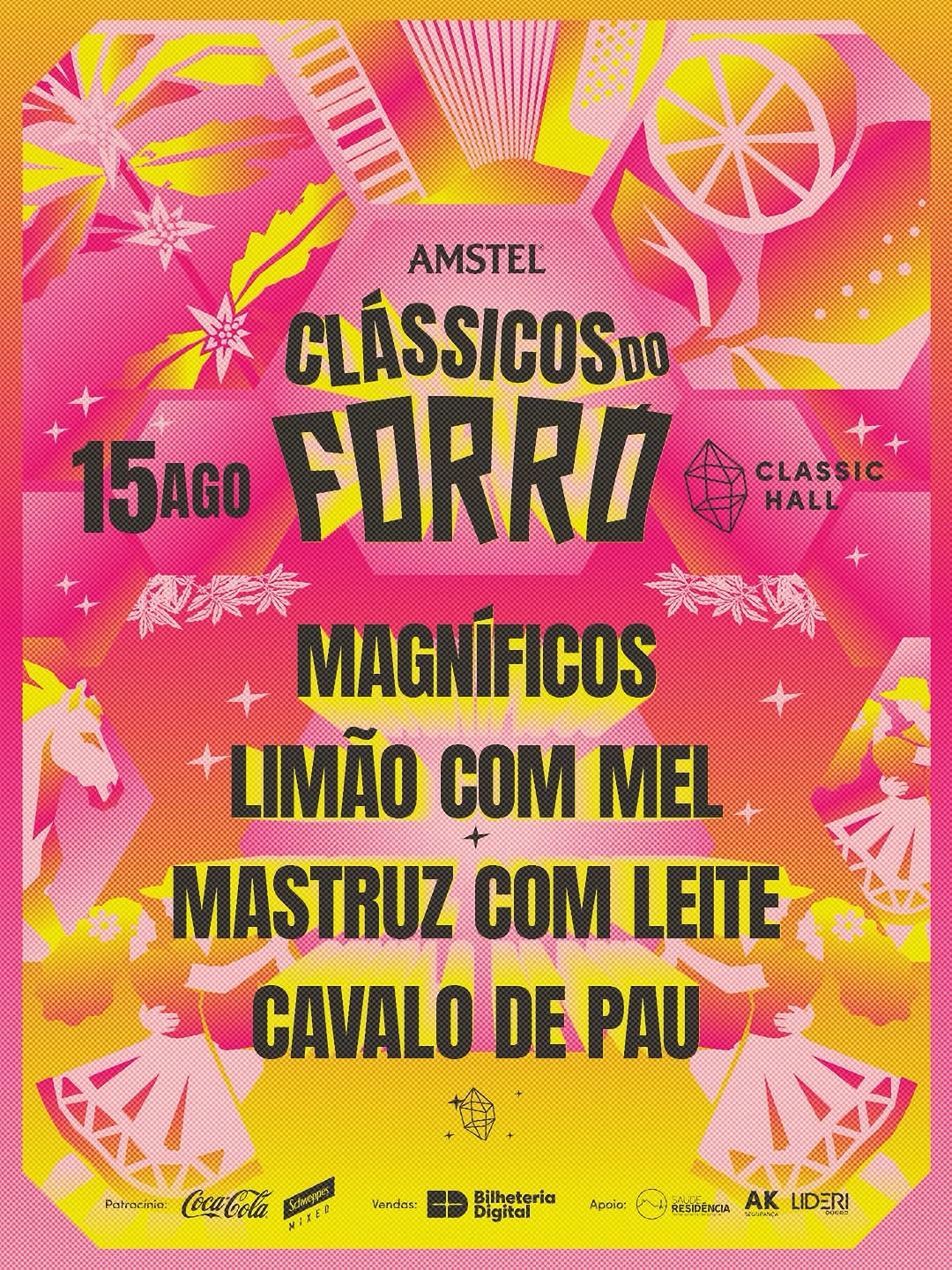 Show com Banda Magníficos, Limaão com Mel, Mastruz com Leite e Forró Cavalo de Pau — Classic Hall, Salgadinho, Recife