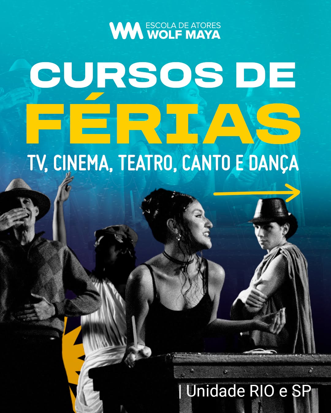 Cursos Intensivos de Férias da Escola de Atores Wolf Maya - Kids e Teens RIO — Escola de Atores Wolf Maya, Consolação, São Paulo