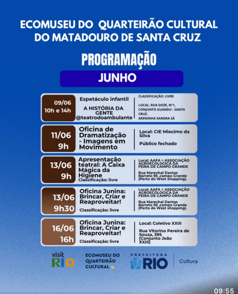 Oficina Junina: Brincar, Criar e Reaproveitar! — Ecomuseu do Quarteirão Cultural do Matadouro de Santa Cruz