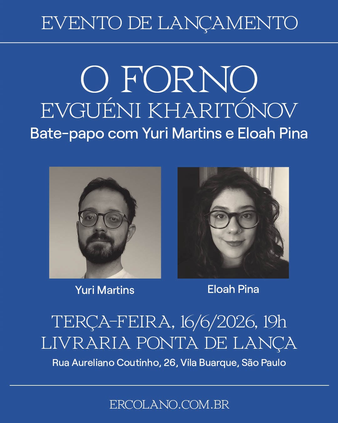 Lançamento de 'O forno' de Evguéni Kharitónov