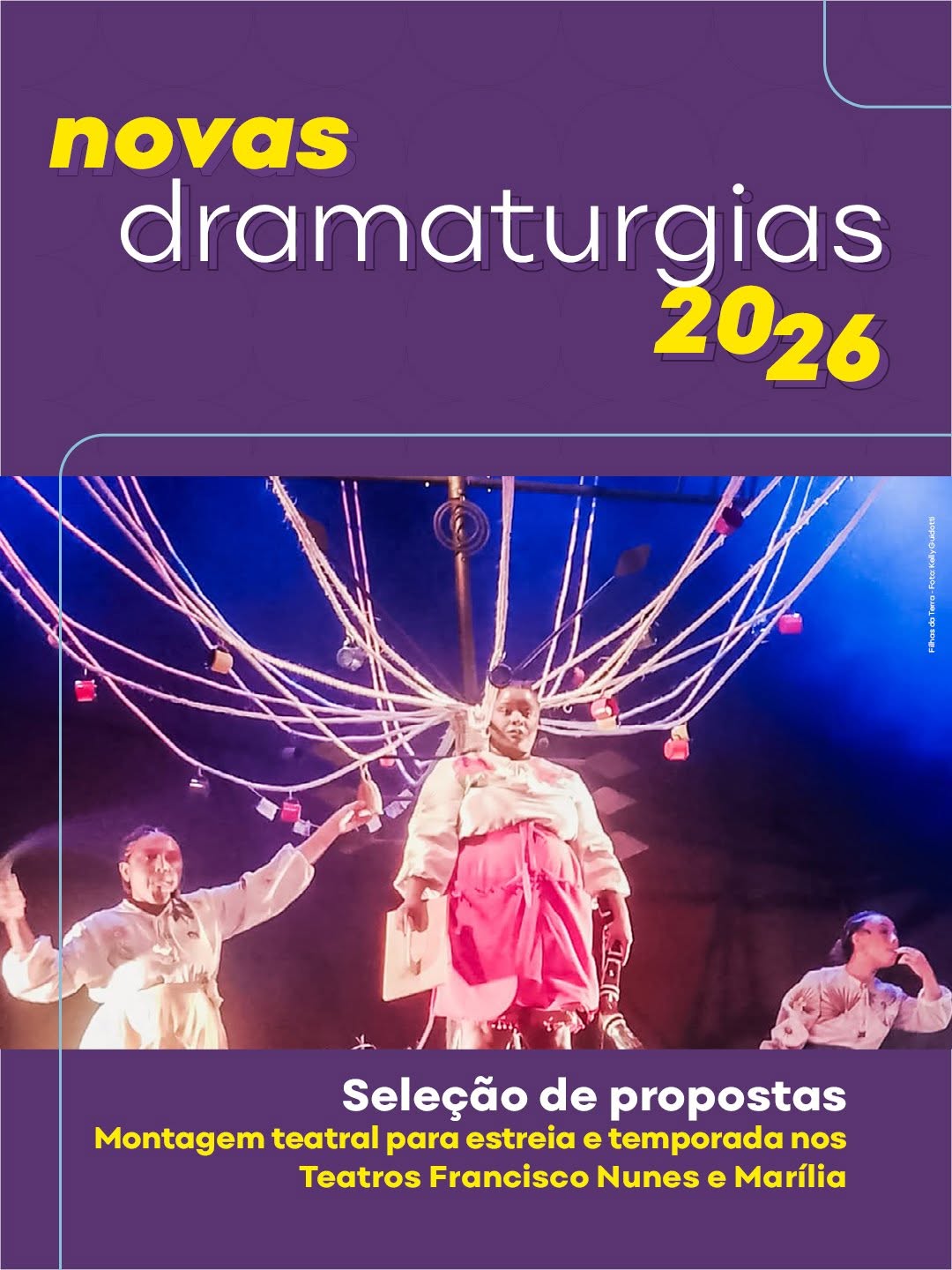 Edital Novas Dramaturgias em Cena 2026
