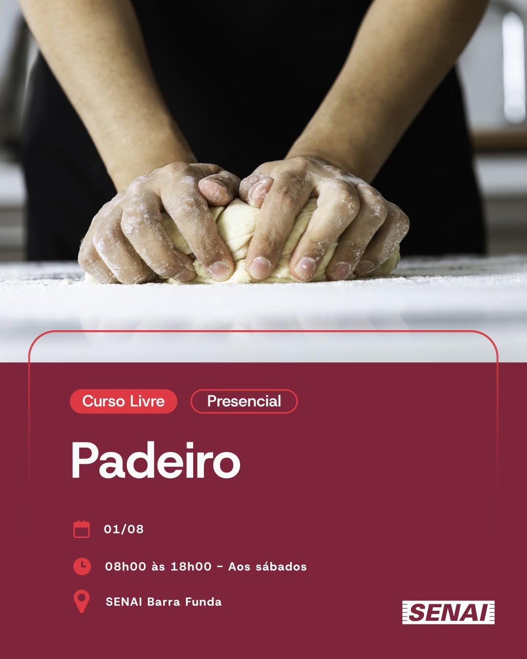 Curso de Padeiro – SENAI Barra Funda — SENAI Barra Funda, Barra Funda, São Paulo