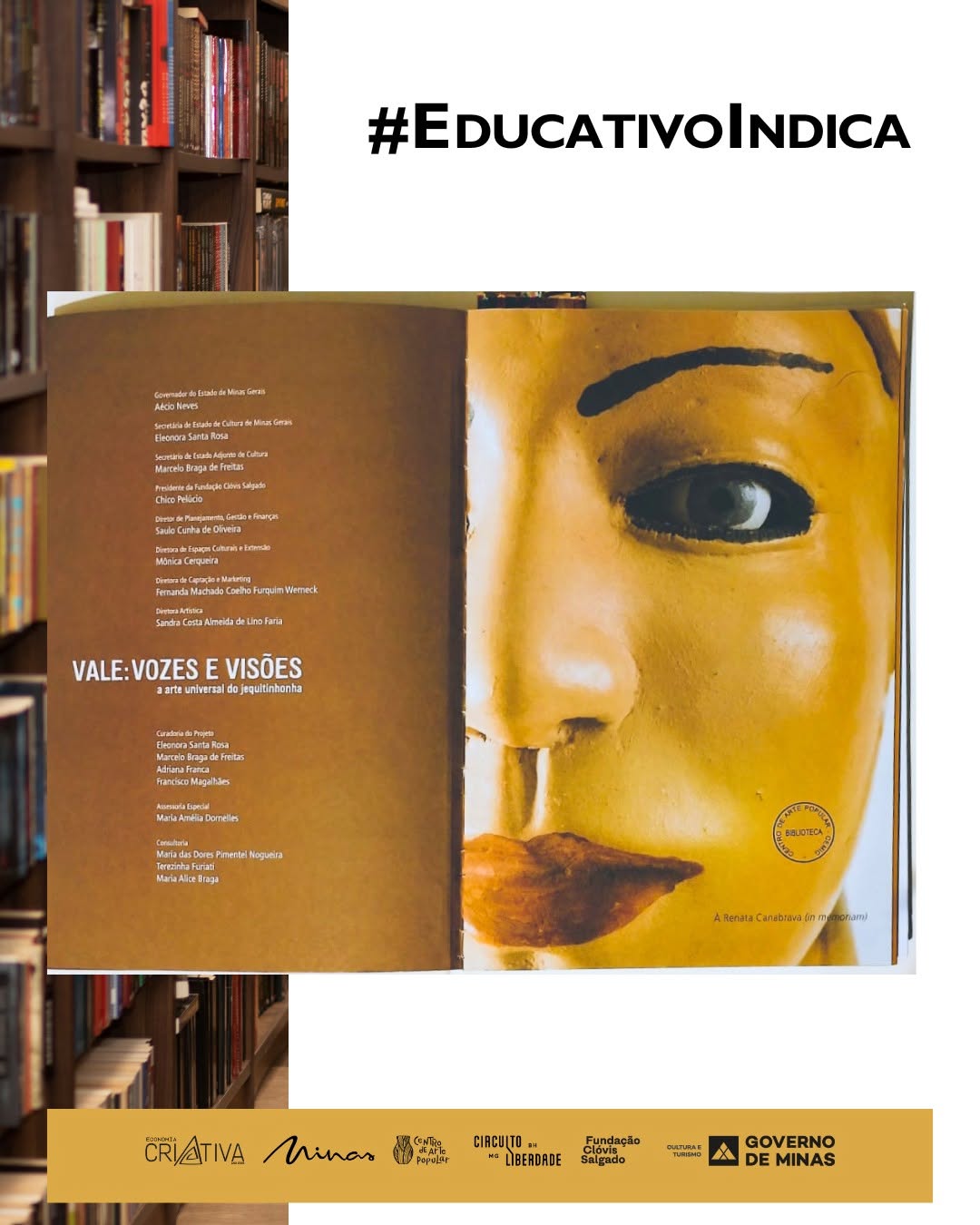 Visita à Biblioteca do Centro de Arte Popular