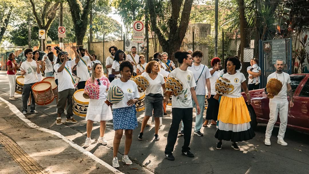 Oficinas de danças brasileiras, agbê e alfaia (Baque Mulher SP - meninas e mulheres) — Maracatu Ouro do Congo, Campo Limpo, São Paulo