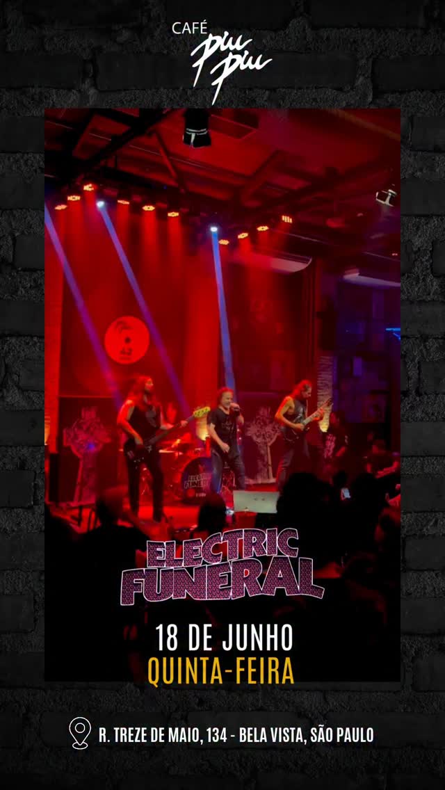 Electric Funeral - Clássicos de Ozzy, Dio e Gillan — Café Piu Piu, Bela Vista, São Paulo