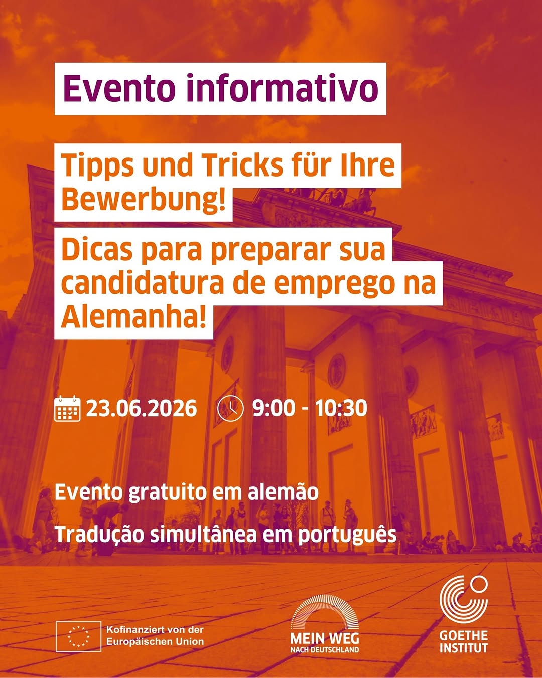 Dicas para candidaturas a vagas de emprego na Alemanha — Goethe-Institut São Paulo, Pinheiros, São Paulo