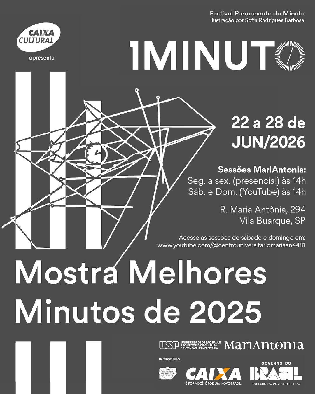 Mostra Melhores Minutos 2025 - Sessão Presencial — Teatro Maria Antonia, Bela Vista, São Paulo