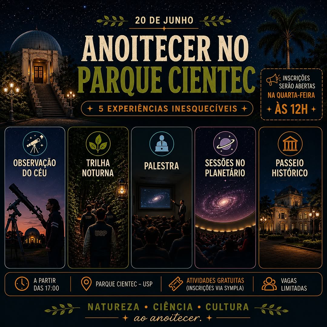 Anoitecer no Parque CienTec — Parque CIENTEC, Jabaquara, São Paulo