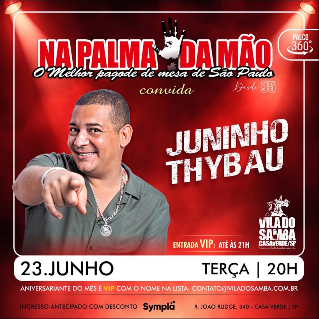 Pagode na Vila com Grupo na Palma da Mão e Juninho Thybau — Vila do Samba, Casa Verde, São Paulo