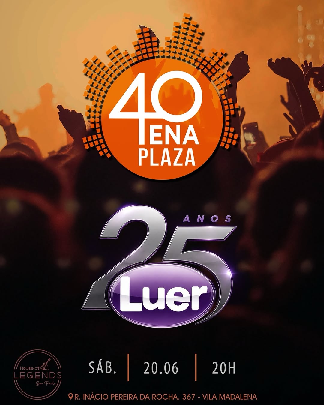 Luer e 40ena Plaza ao vivo — House of Legends, Pinheiros, São Paulo