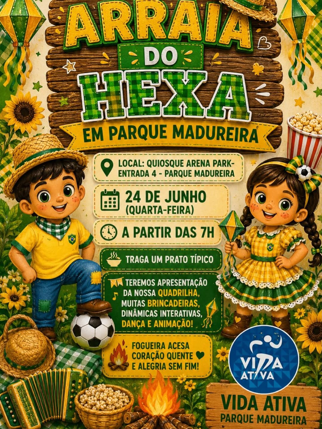 Arraiá du Vida Ativa Parque Madureira