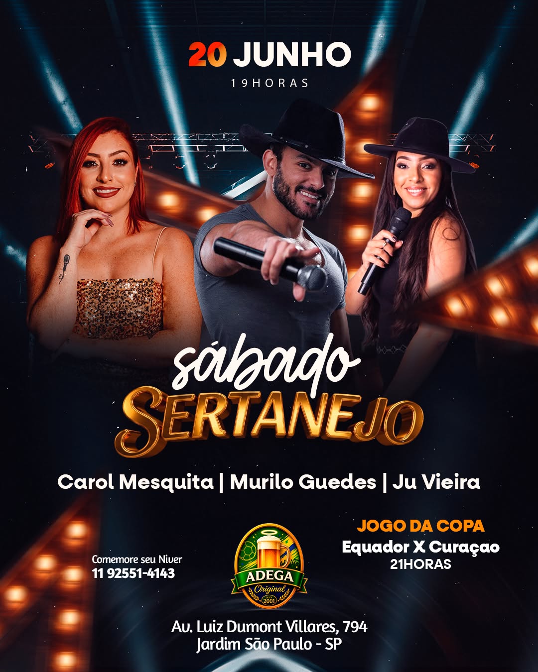 Sábado de Sertanejo no Adega Original