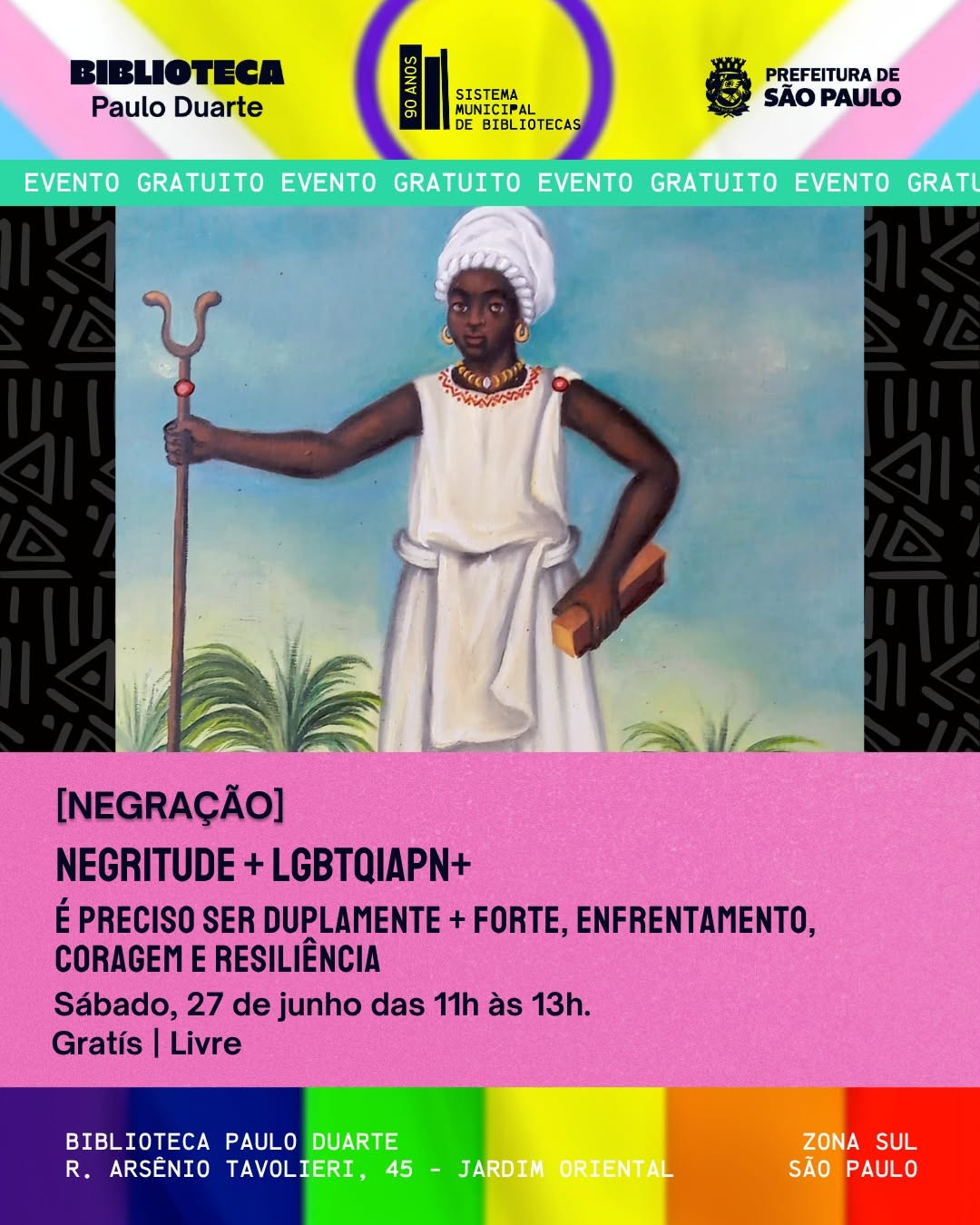 Evento LGBTQIA+ na Biblioteca Paulo Duarte — Biblioteca Paulo Duarte, Jabaquara, São Paulo