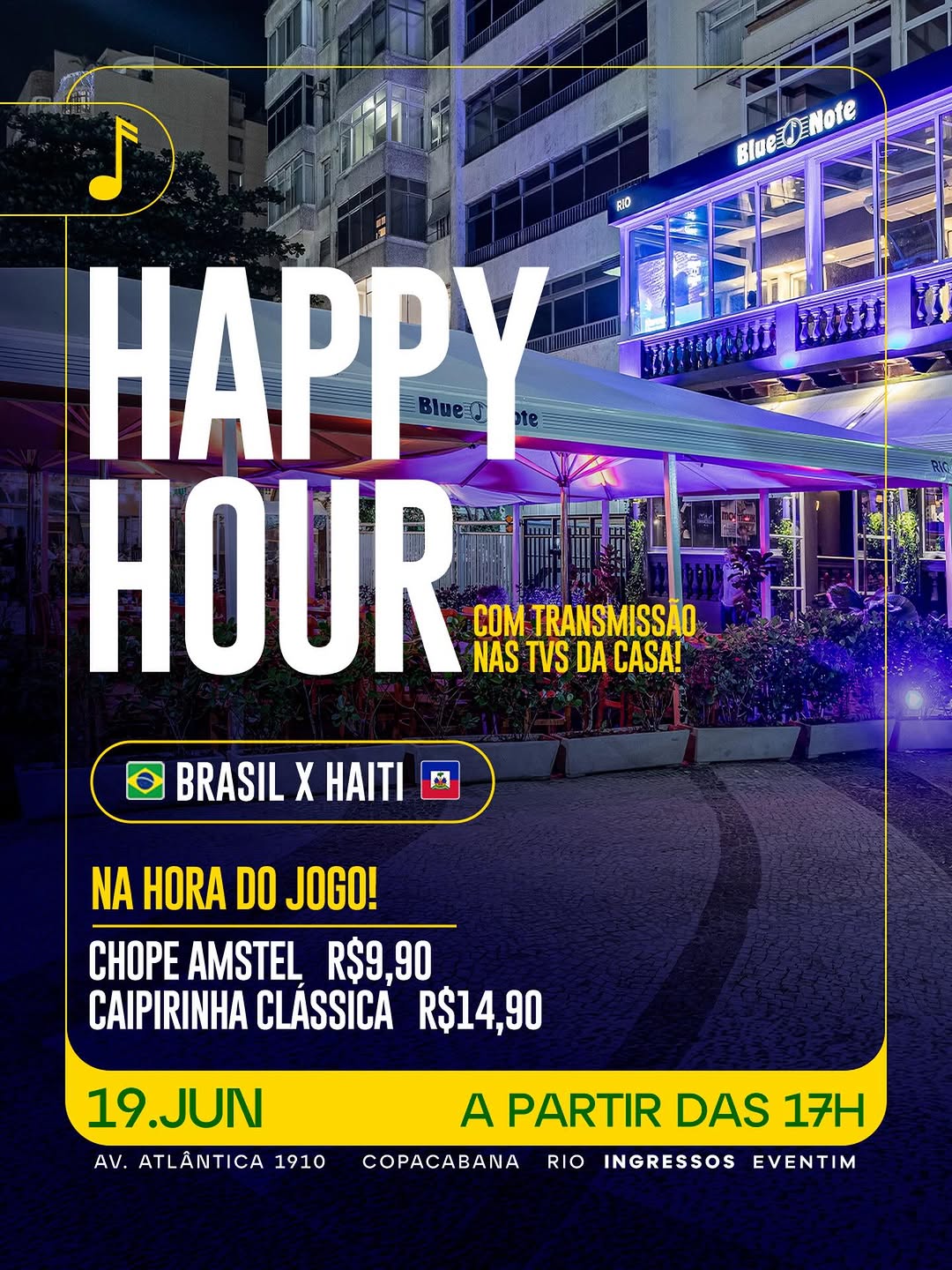 Brasil x Haiti no Blue Note — Blue Note Rio, Copacabana, Rio de Janeiro